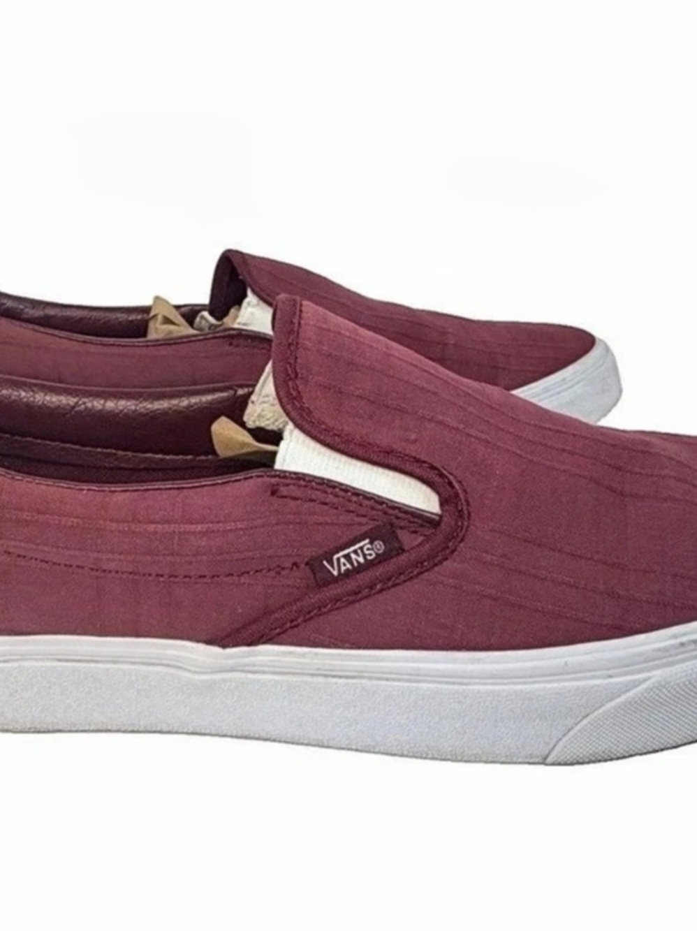 Vans Classic Slip-On Sneakers Burgundy & White US 12